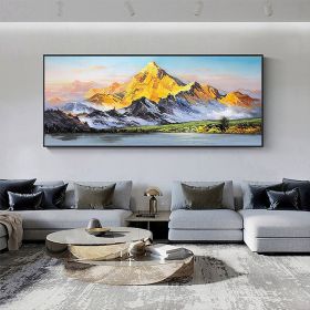 Hand Painted Oil Painting Large Landscape Oil Painting Original Mountain Canvas Painting Abstract Painting Modern Art Acrylic Painting Living Roo (style: 01, size: 100x150)
